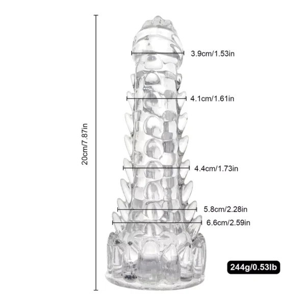 Big Monster Clear Dragon Dildo - Image 2