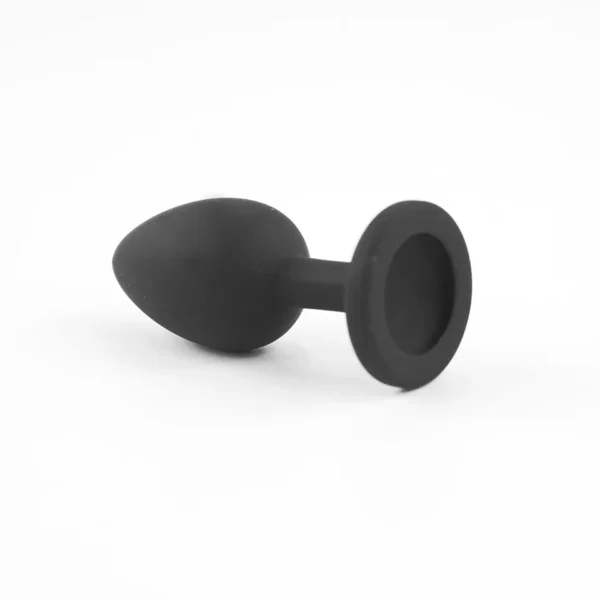 Black Anal Silicone Plug - Image 3