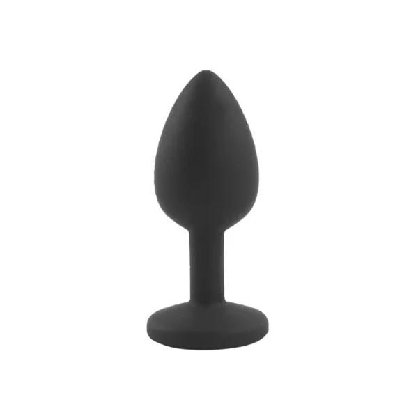 Black Anal Silicone Plug - Image 2