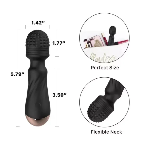 Black On The Go Personal Vibrator - Image 3