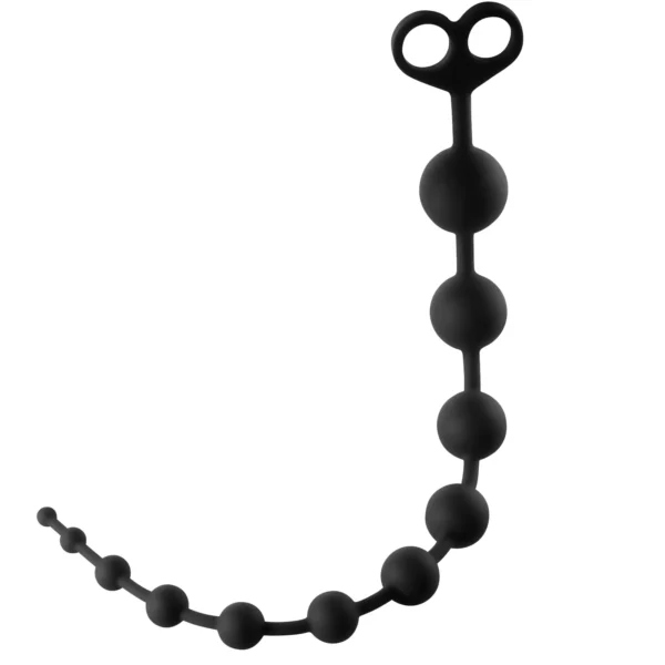 Black Ultra Long Anal Beads - Image 2