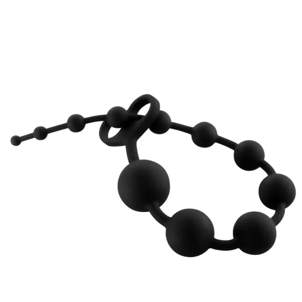 Black Ultra Long Anal Beads - Image 4