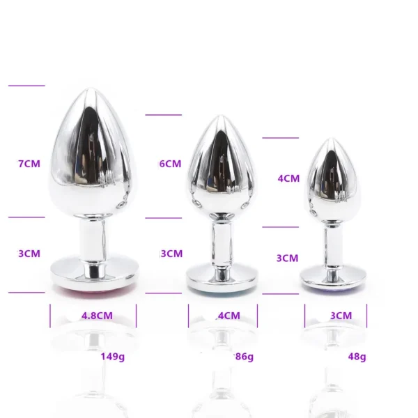 Blue Chrome Hearts Anal Plug Set - Image 3