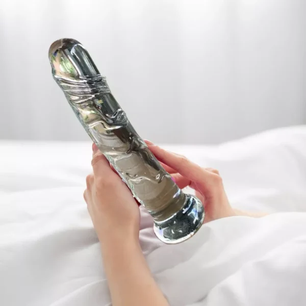 Clear Magic Glass Dildo - Image 2