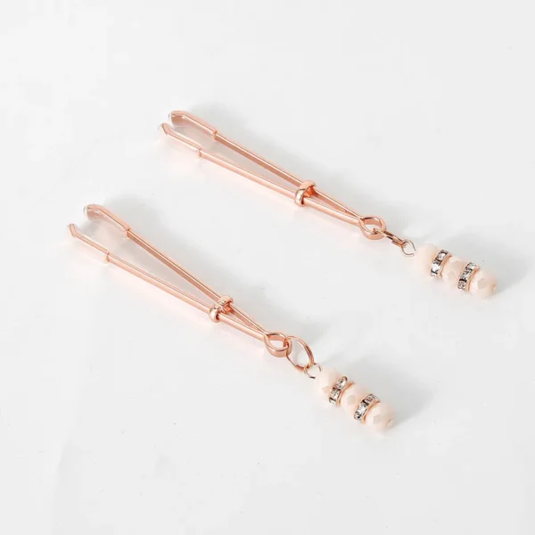 Erotic Rose Gold Nipple Clamps