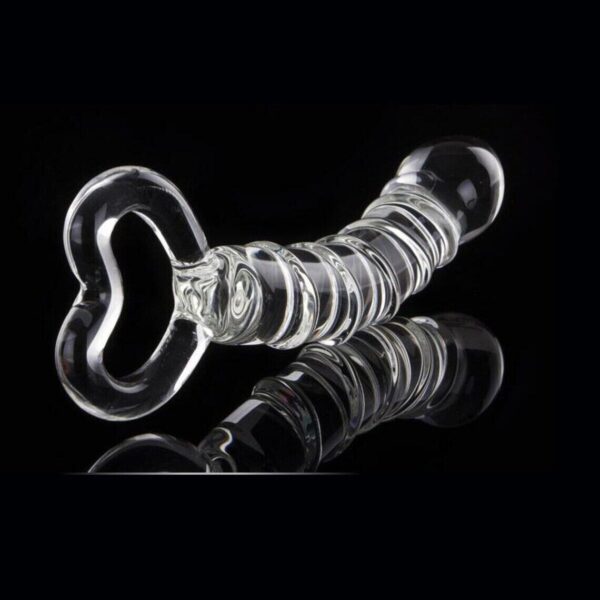 Heart Crystal Glass Dildo - Image 4