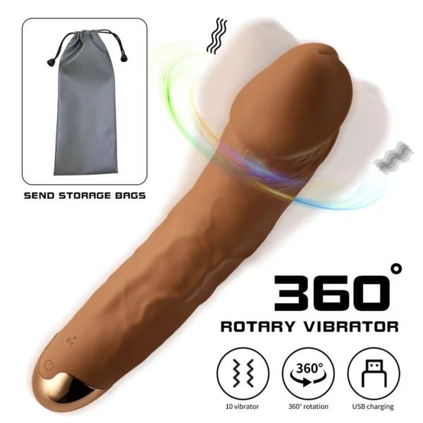 Multi-speed Rotating Dildo Vibrator