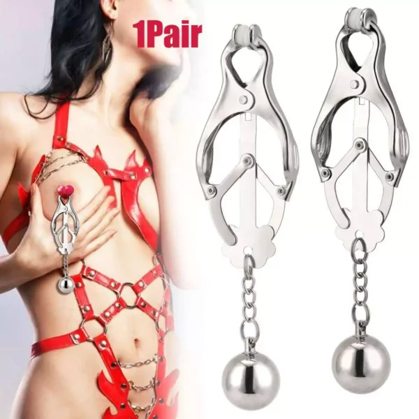 Nipple Clamp with Ball Weights