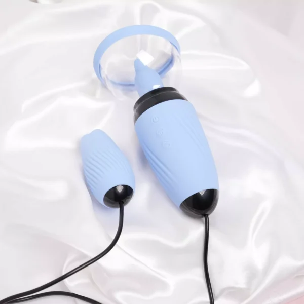 Powder Blue Sucking Clitoris Vibrator - Image 3