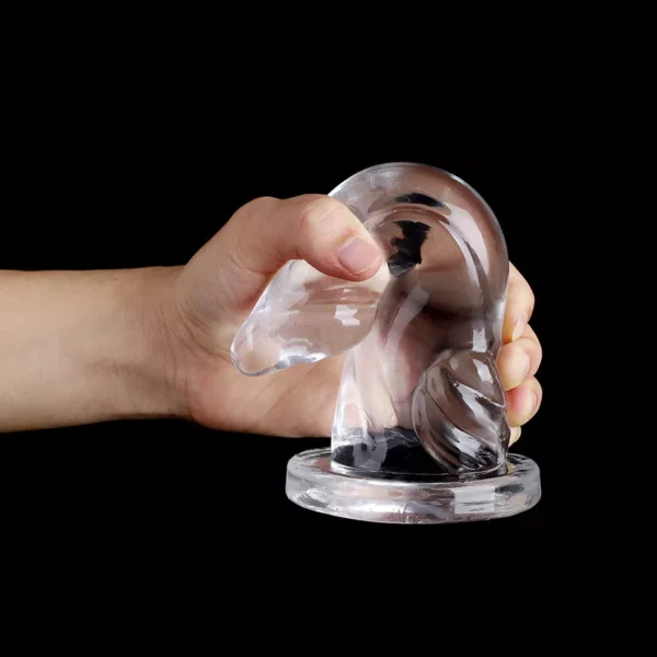 Realistic Clear Thick Dildo - Image 2