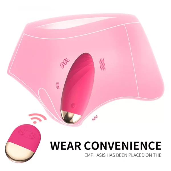 Rosy Pink Remote Control Multi-speed Vibrating Bullet Egg Vibrator - Image 5