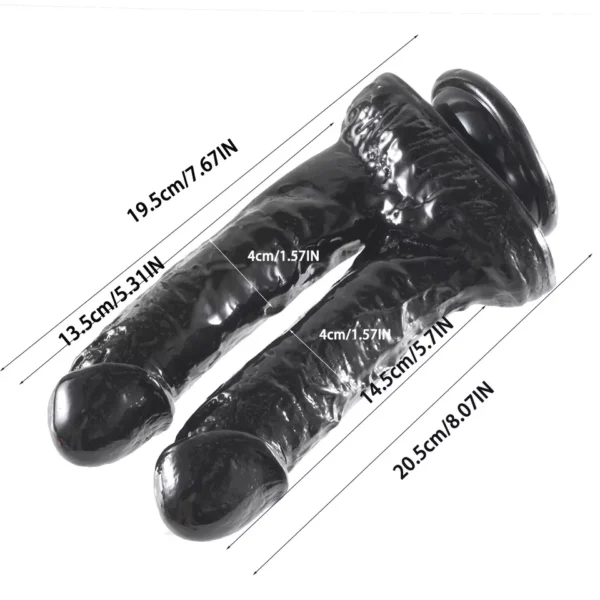 The Mighty Black Double Dildo - Image 2