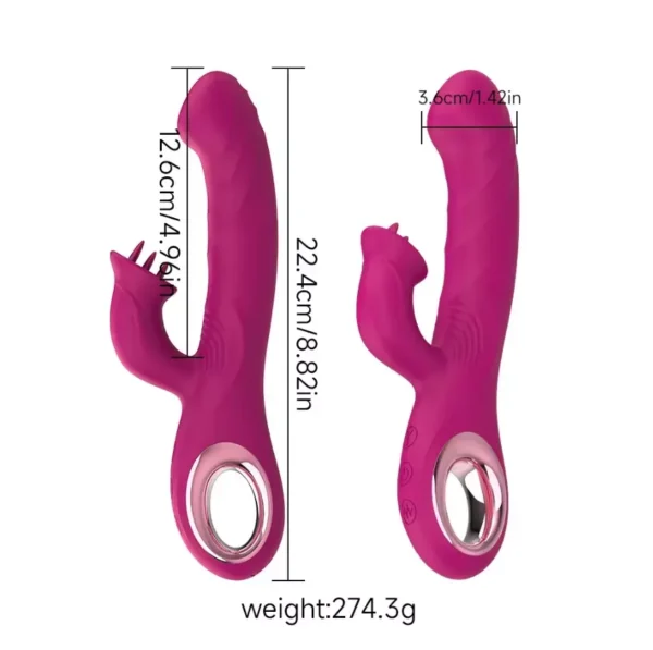 The Ultimate 2IN1 Licking Dildo Vibrator