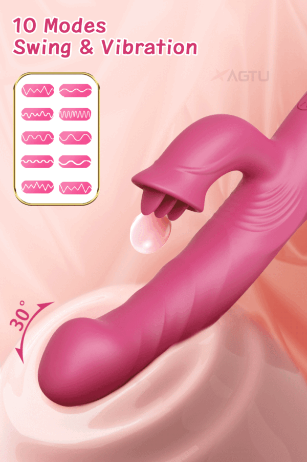 The Ultimate 2IN1 Licking Dildo Vibrator - Image 6