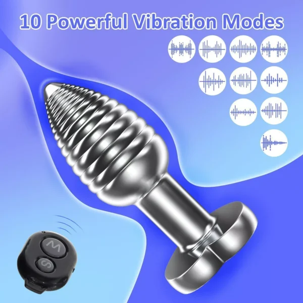 Vibrating Anal Butt Plug - Image 4